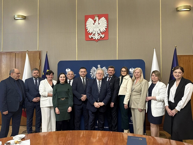 Uczestnicy spotkania z Ministrem rolnictwa Czesławem Siekierskim